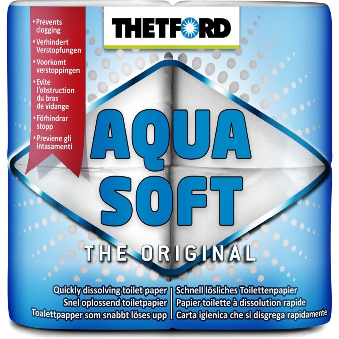 Бумага для биотуалета THETFORD AQUA SOFT (4 шт,растворимая)